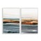 Stupell Industries Coastal Beach Impression 2pc Framed Giclee Wall Art Set Design by Ethan Harper